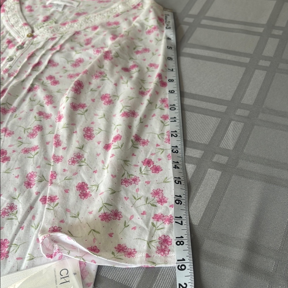 Carole Hochman White and Pink Pajamas‎ Size S - Picture 10 of 11
